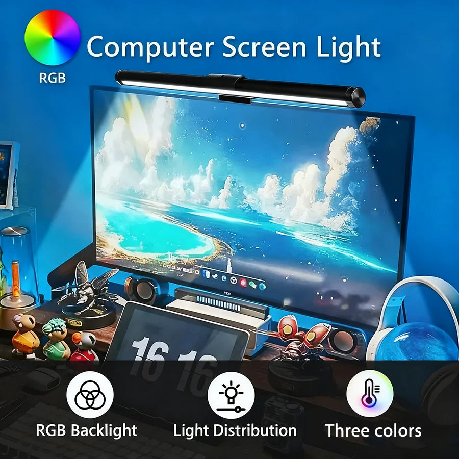 Barra LED RGB para Monitor 🖥️ | Iluminación Gaming Regulable