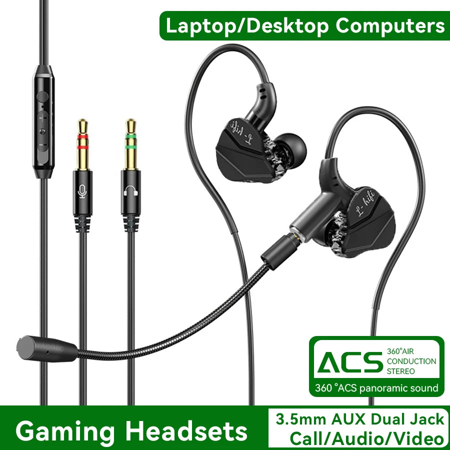 Auriculares E-Sports 7.1 HiFi 🎧 | Micrófono con Cancelación de Ruido