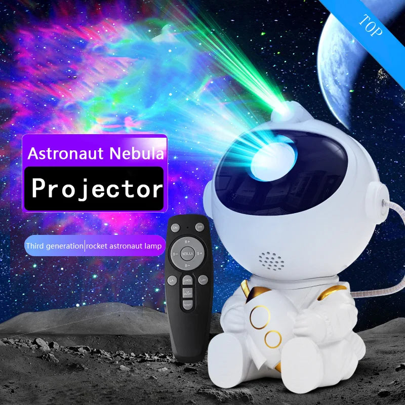 Proyector Galaxia Astronauta 🌌 | Lámpara LED Estrellada