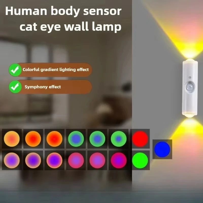 Lámpara LED Atardecer RGB 🌅 | Sensor de Movimiento y Carga USB