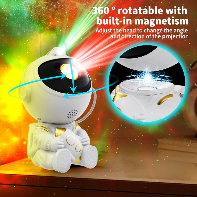 Proyector Galaxia Astronauta 🌌 | Lámpara LED Estrellada