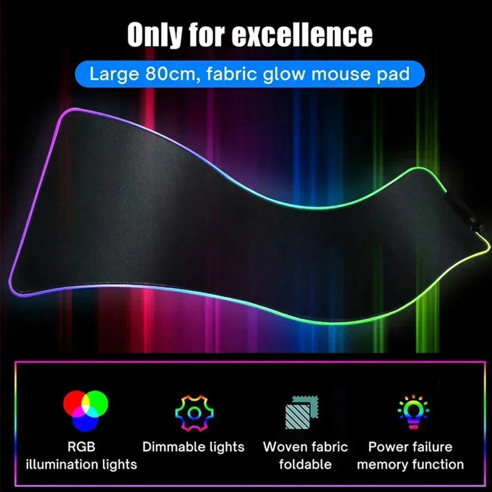 Mousepad Gaming RGB XXL | Antideslizante LED