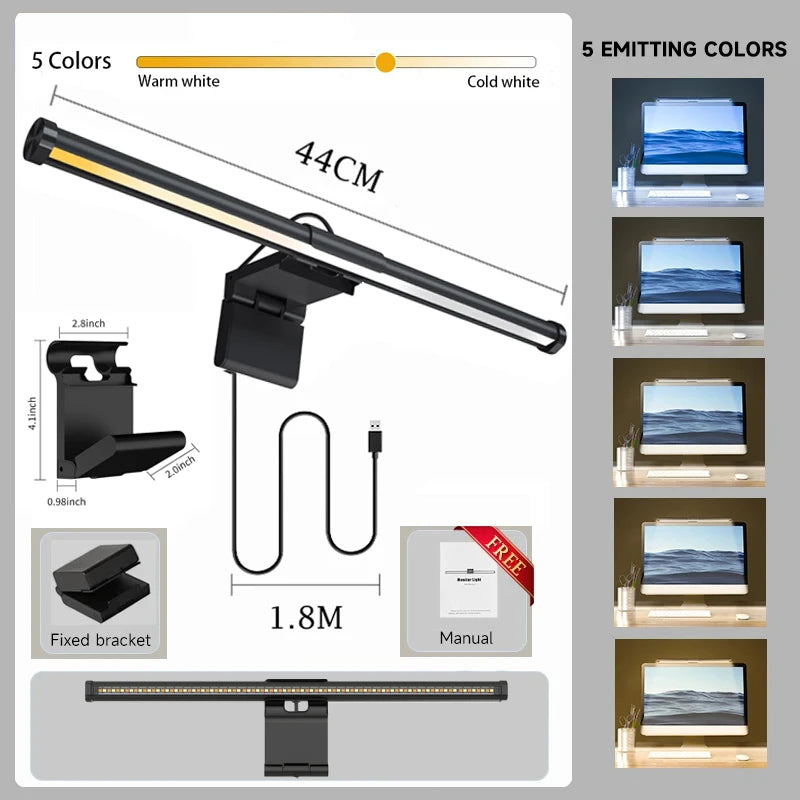Barra LED RGB para Monitor 🖥️ | Iluminación Gaming Regulable